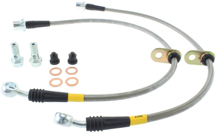 Stoptech Stainless Steel Front Brake Lines for Toyota Camry 97-01 - OneFastShop