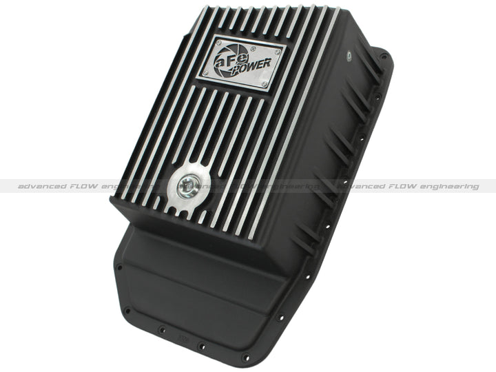 AFe Power Pro Series Transmission Pan Black Machined for 09-14 Ford F-150 Trucks