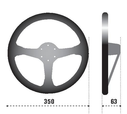 Sparco Steering Wheel L575 Monza Suede – L575 (575)