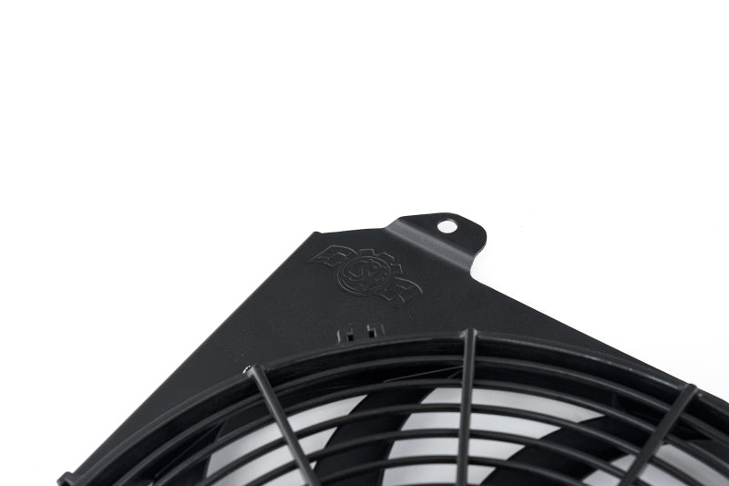 CSF All-Aluminum Fan Shroud with 12in SPAL Fan for Honda Civic - Black Finish (92-00) - OneFastShop