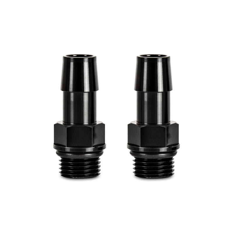 Mishimoto Aluminum Hose Barb Fittings 16X1.5 to 1/2in - Pack of 2