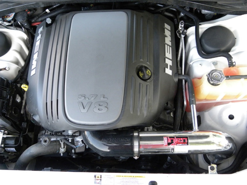 Injen Polished Power-Flow Air Intake for 09-14 Dodge Challenger Hemi 5.7L V8 SRT-8 and 6.1L V8