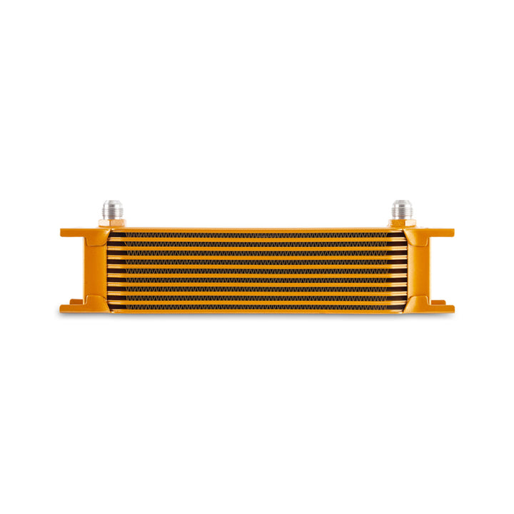Mishimoto Universal Oil Cooler -8AN 10 Row Core Gold - OneFastShop