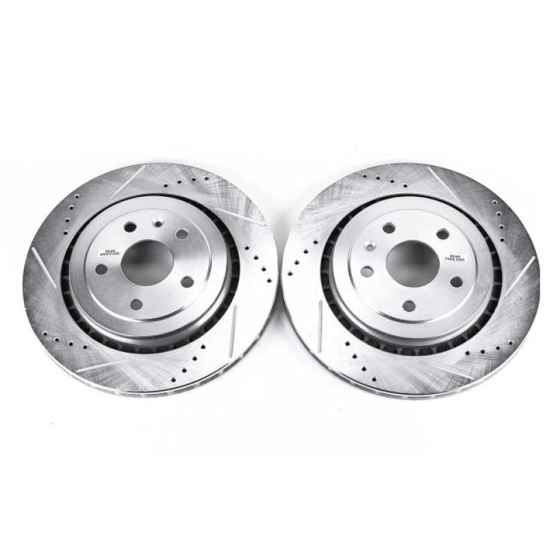 PowerStop Evolution Drilled & Slotted Rear Rotors - Cadillac ATS 16-18 - OneFastShop