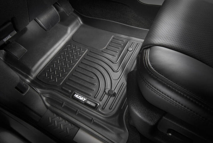 Husky Liners WeatherBeater Black Floor Liners for 10-12 Ford Transit Connect (Van/Wagon)