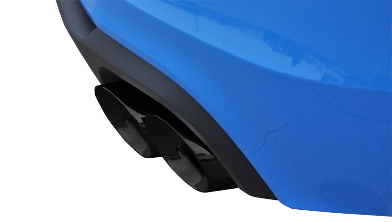 Corsa Performance Black Sport Axle-Back Exhaust for 2013-2014 Ford Mustang Shelby GT500 5.8L V8