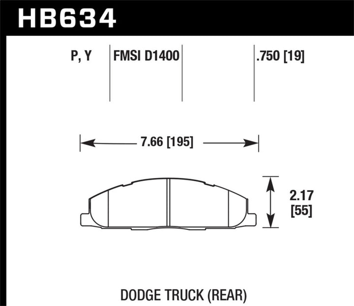 Hawk Performance Rear LTS Brake Pads for 09-14 Dodge Ram 2500/3500 - OneFastShop