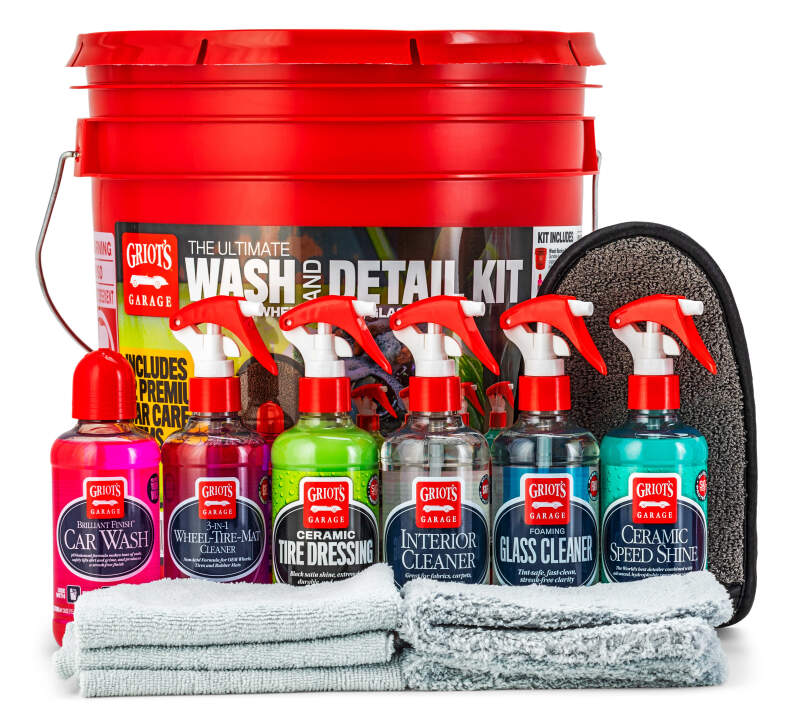 Griots Garage Ultimate Wash & Detail Sampler Kit - 12 Piece