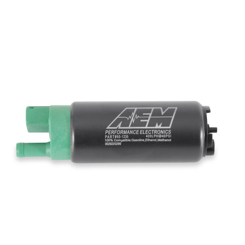 AEM 400 LPH E85 Compatible Fuel Pump Kit - Single Barb - Ethanol Compatible - OneFastShop