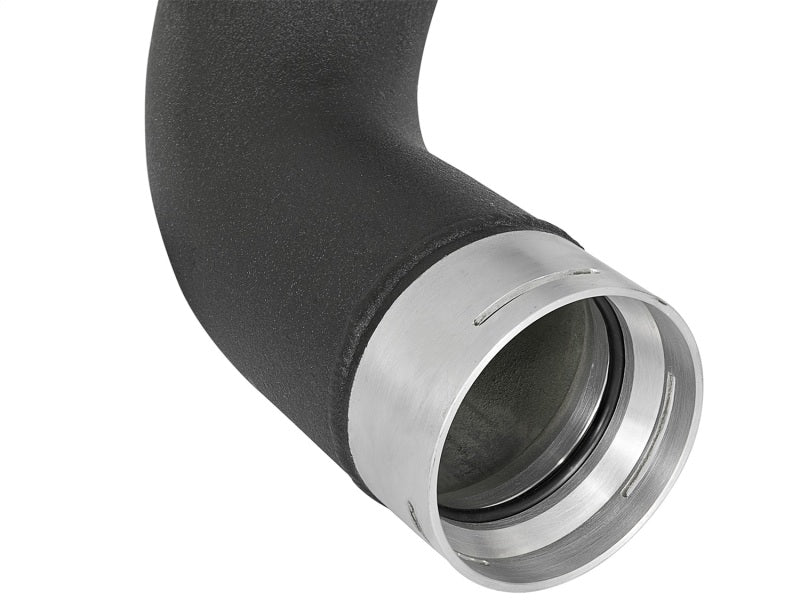 aFe BladeRunner Intercooler Tube Cold Side 3 Inch Black TIG Welded Aluminum 2017 18 GM Diesel Trucks V8 66L L5P - OneFastShop