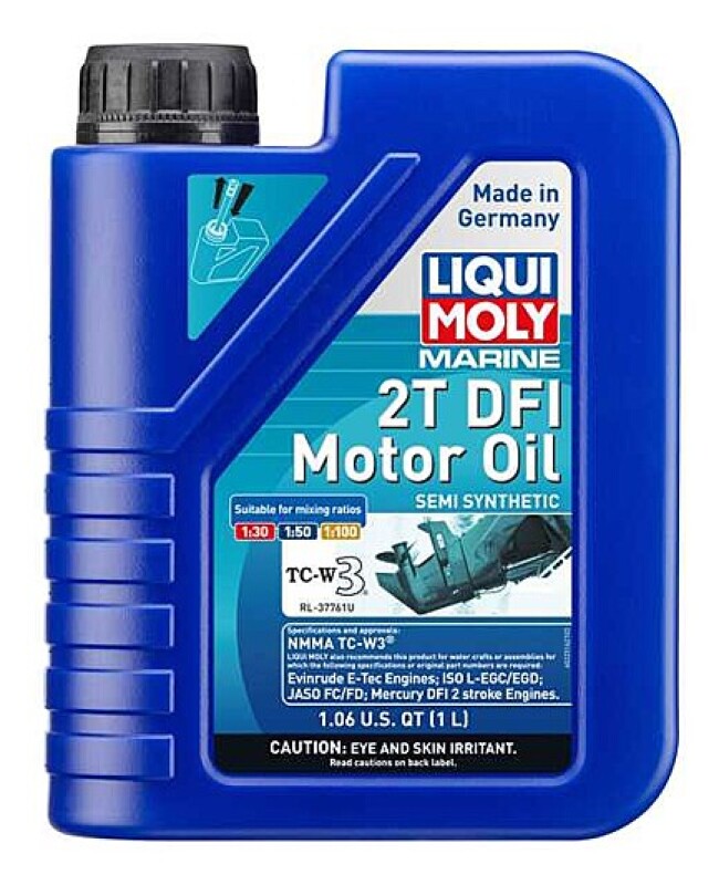 LIQUI MOLY Marine 2T DFI Semi-Synthetic Motor Oil - 1L - 6 Pack