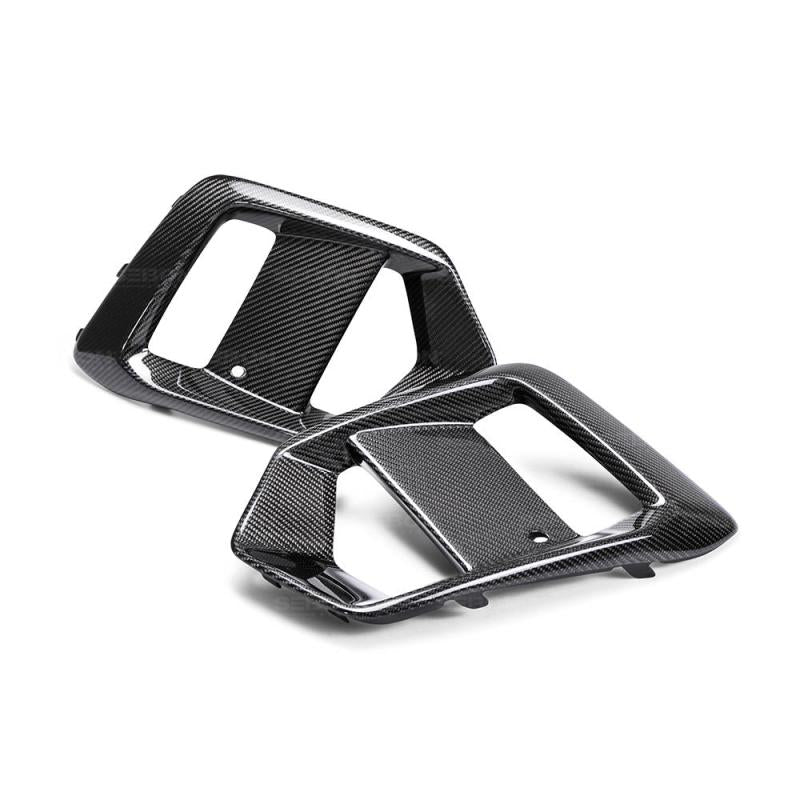 Seibon Carbon Fiber Fog Light Surrounds for 16-18 Ford Focus RS