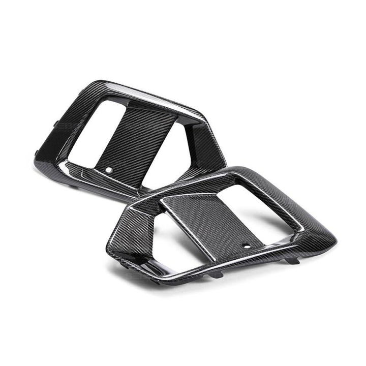 Seibon Carbon Fiber Fog Light Surrounds for 16-18 Ford Focus RS