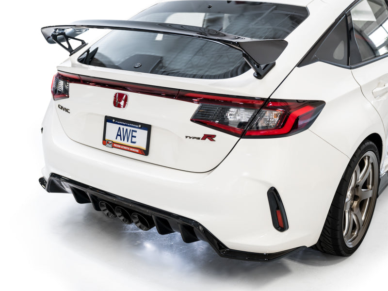 AWE Tuning Touring Edition Exhaust with Triple Diamond Black Tips for 2023 Honda Civic Type R