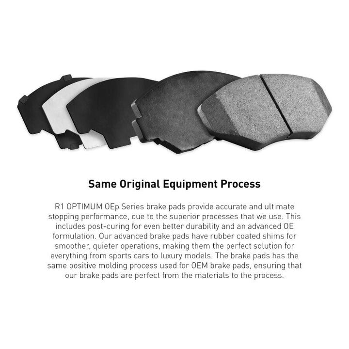 R1 2003-2020 Subaru BRZ Front R1 Optimum OE Pads and Hardware Kit