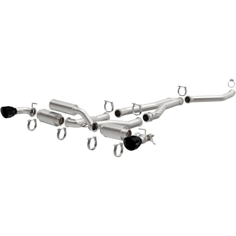 MagnaFlow SPEQ Series Cat-Back Exhaust System with Black Chrome Tips for 2020+ Toyota Supra - OneFastShop