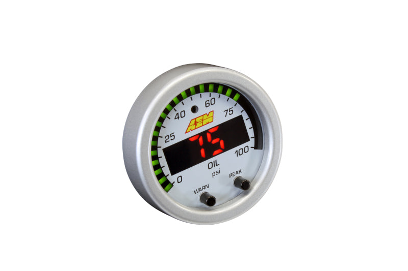 AEM X-Series Pressure Gauge - 0-100 PSI, image 3