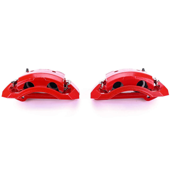 PowerStop Front Red Calipers with Brackets Pair for 00-02 Dodge Ram 2500 and 3500