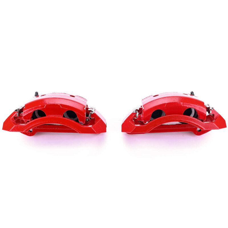 PowerStop Front Red Calipers with Brackets Pair for 00-02 Dodge Ram 2500 and 3500 - OneFastShop