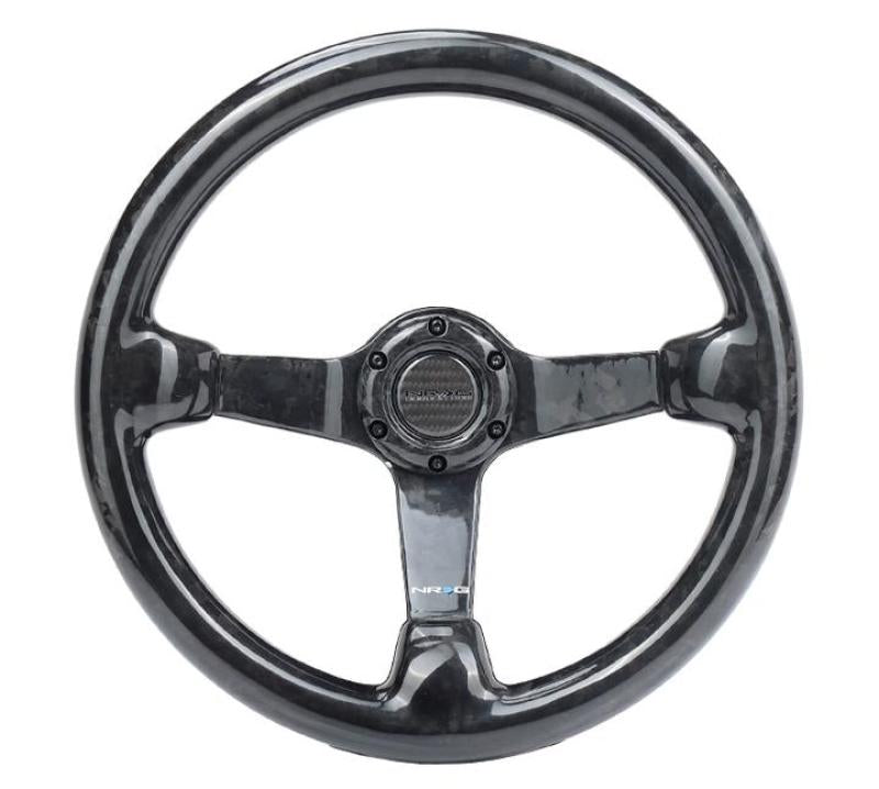 NRG Forged Carbon Fiber Steering Wheel - 350mm Diameter - 3in. Deep