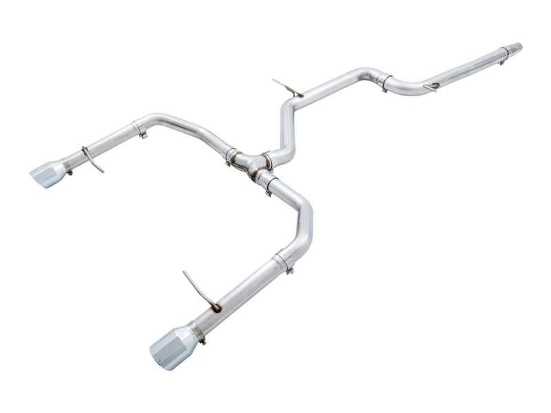 AWE Track Edition Cat-Back Exhaust - Volkswagen Jetta 2019-2021 - Chrome Silver Tips
