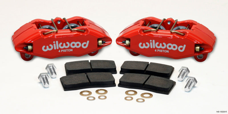 Wilwood DPHA Front Caliper & Pad Kit Red for Honda Acura 262mm OE Rotor - OneFastShop