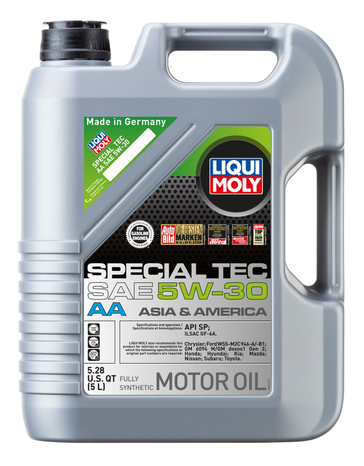 LIQUI MOLY 5L Special Tec AA Motor Oil SAE 5W30 for Acura Integra, BMW 3-Series, Buick Enclave, Cadillac CTS & More - OneFastShop
