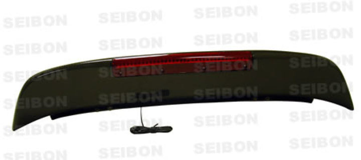 Seibon Carbon Fiber Rear Spoiler w/LED for 92-95 Honda Civic HB - OneFastShop