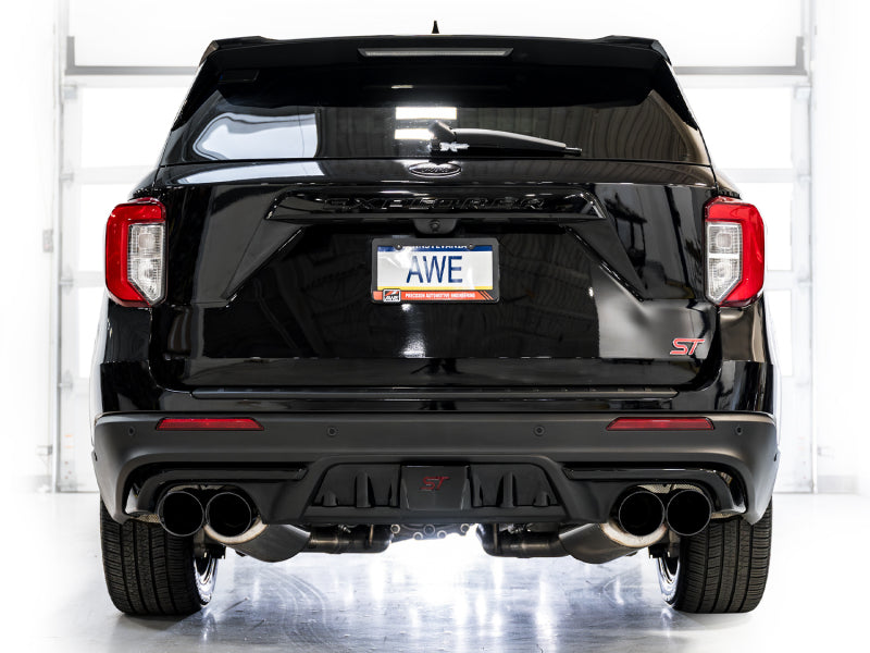 AWE Tuning Touring Edition Exhaust with Diamond Black Tips for 2020+ Ford Explorer ST