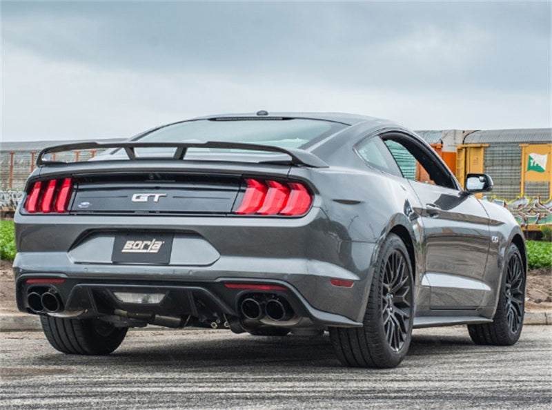 Borla ATAK Catback Exhaust 3in Black Chrome Tips for 2018-2023 Ford Mustang GT 5.0L AT/MT with Active Valves