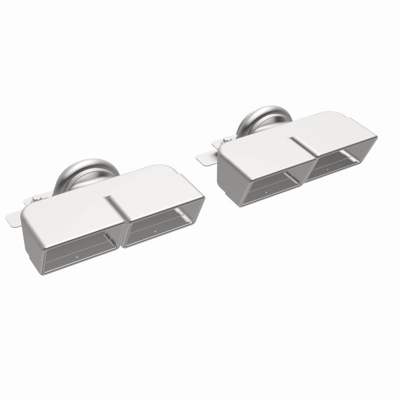 Magnaflow Tip 1-Set Quad Square for 2009-2013 Dodge Challenger R/T, SE, SRT8, SXT, and 2012 Challenger R/T Classic, SXT Plus