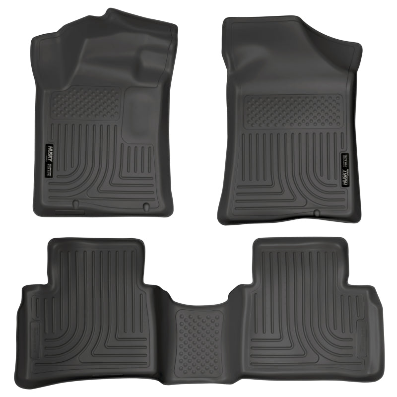 Husky Liners Weatherbeater Black Front & 2nd Seat Floor Liners for 2013 Nissan Altima - OneFastShop