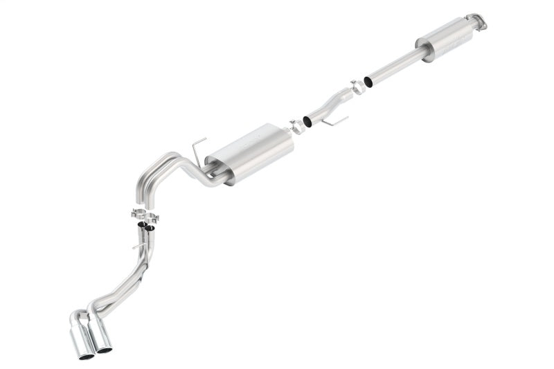 Borla Catback Exhaust Touring for 15-16 Ford F-150 3.5L EcoBoost Ext. Cab Std. Bed Side Exit - OneFastShop