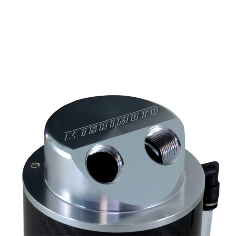 Mishimoto Carbon Fiber Oil Catch Can with 10mm Fittings - OneFastShop