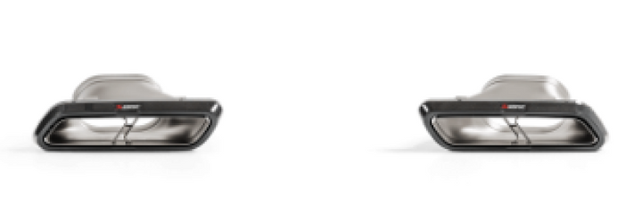Akrapovic Evolution Tail Pipe Set for 2018 Mercedes Benz E63 (W213) (High Gloss Carbon) - OneFastShop