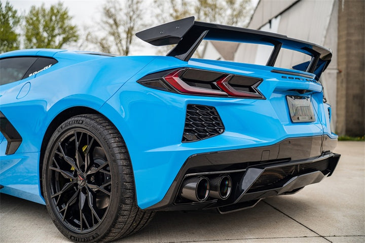 CORSA Performance 3in Xtreme Cat-Back Exhaust with 4.5in Carbon Fiber Tip for 2020-2023 Chevrolet Corvette C8 RWD