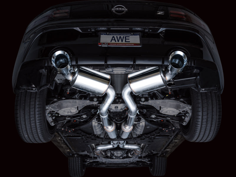 AWE Touring Edition Catback Exhaust System with Chrome Silver Tips for 2023 Nissan Z RZ34 RWD