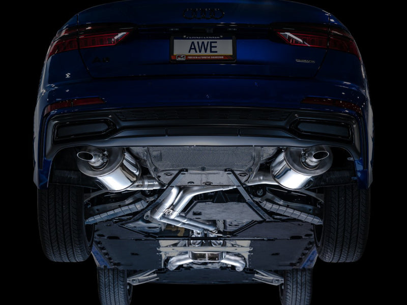 AWE Touring Edition Cat-back Exhaust for Audi C8 A6/A7 3.0T - Turn Downs, 2019-2023
