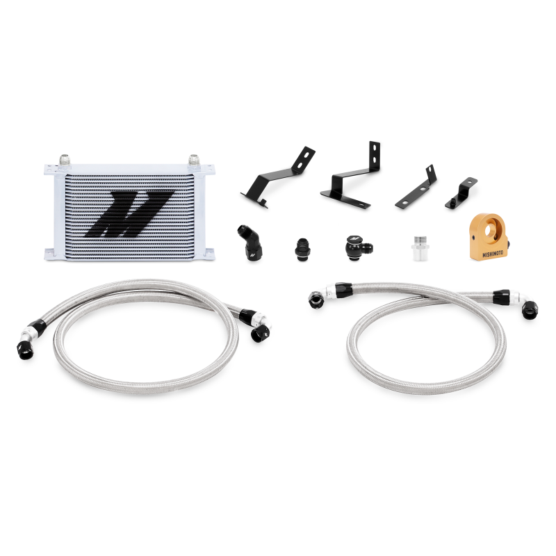 Mishimoto Oil Cooler Kit with Thermostat - Chevrolet Camaro 2016-2024 - Silver