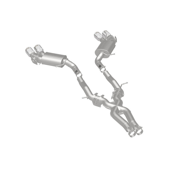 MagnaFlow Competition Cat Back Exhaust System 2016 Chevy Camaro 6.2L V8 Quad Polished Tips - OneFastShop