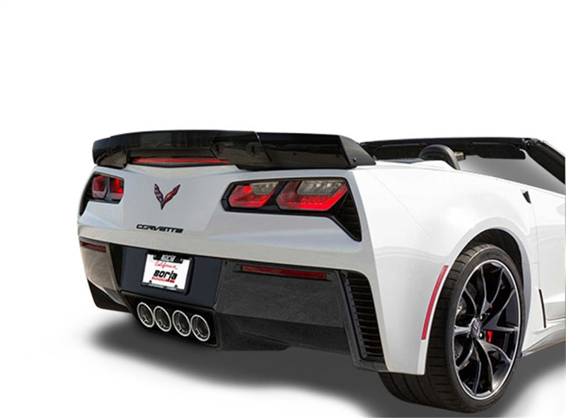 Borla Axle-Back Exhaust System w/ NPP ATAK Quad RD RL AC Tips - 15 Chevy Corvette C7 ZO6 6.2L - OneFastShop