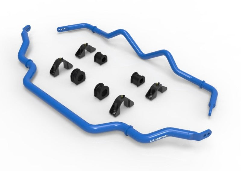 aFe Front and Rear Sway Bar Set Blue for 16-21 Infiniti Q50/Q60 3.0L (tt)