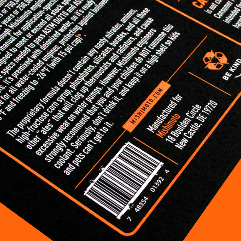 Mishimoto Liquid Chill Synthetic Engine Coolant Premixed - Nontoxic Propylene Glycol-Based - Ready to Use - All Water-Cooled Engines