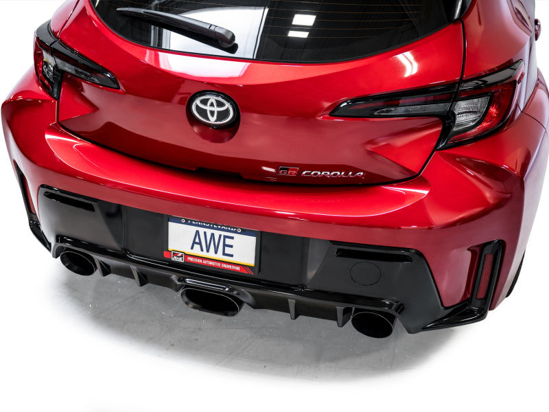 AWE Tuning Touring Edition Exhaust - 3" T304L Stainless Steel - Diamond Black Tips, for 2023+ Toyota GR Corolla