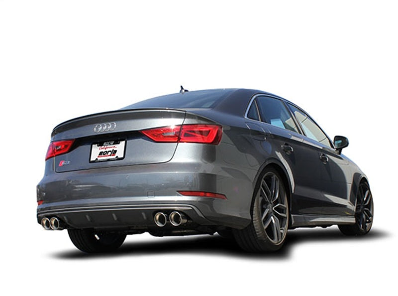 Borla S-Type Dual Round Rolled Catback Exhaust for 2013-2015 Audi S3