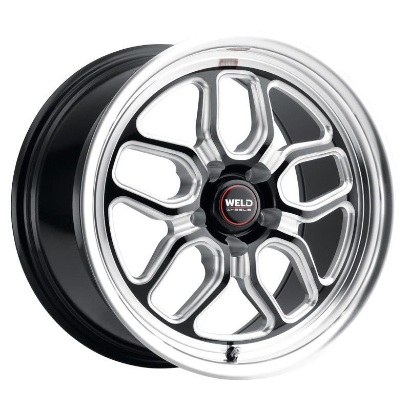 Weld S107 17X8 Laguna Wheel 5X114.3 ET00 BS4.50 Gloss Black MIL Dia 78.1 (S107)