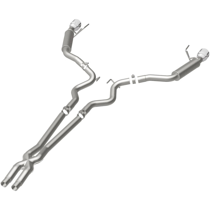 Magnaflow Cat Back Exhaust System SS 2.5in Competition Dual Split Polished 4.5in Tips 2015-2017 Ford Mustang V6 3.7L - OneFastShop