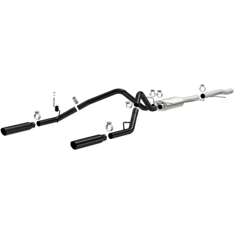 MagnaFlow Cat-Back Exhaust 3.5in Black Tips for 10-13 Chevy Silverado / GMC Sierra 5.3L - OneFastShop