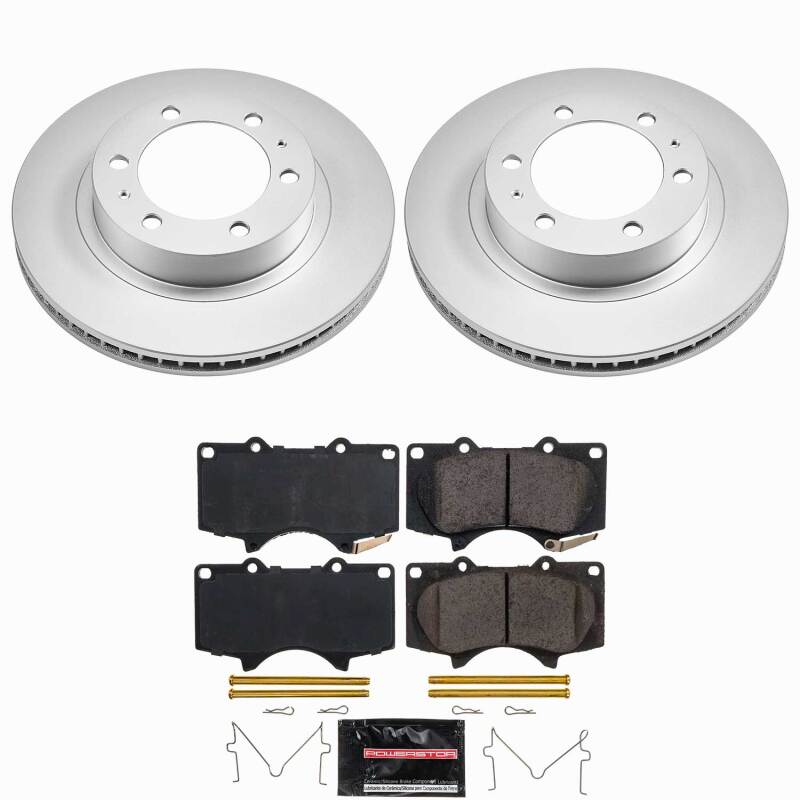 PowerStop Z23 Front Coated Brake Kit - Toyota 4Runner / Tacoma / FJ Cruiser 2003-2022