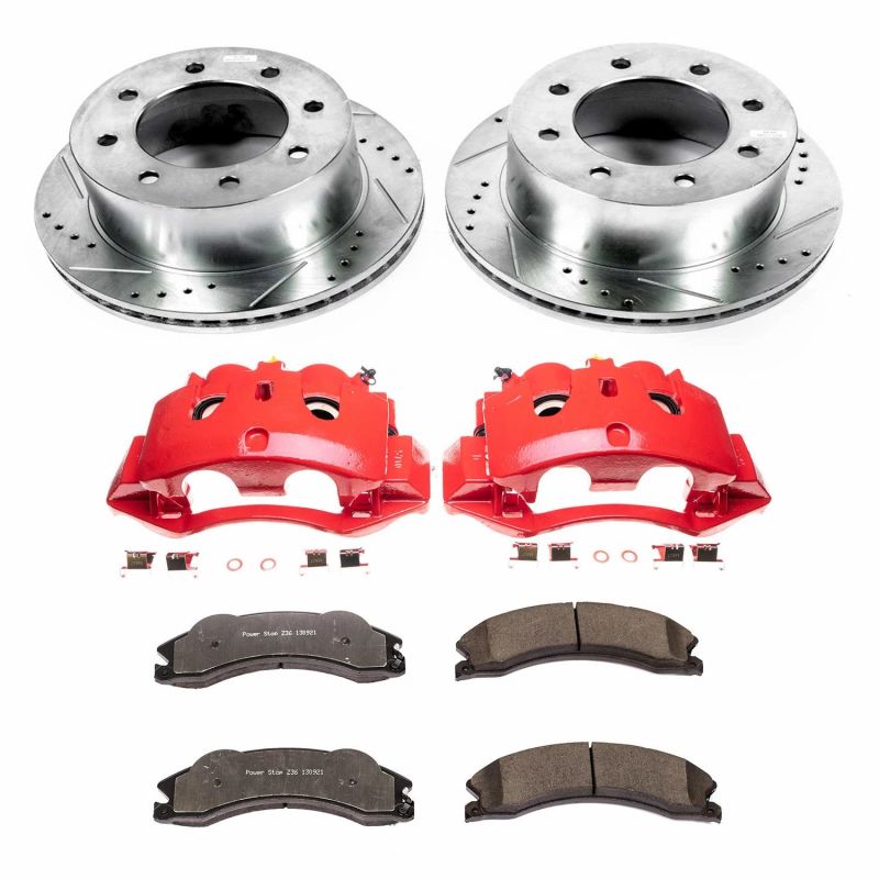 PowerStop Z36 Truck & Tow Rear Brake Kit with Calipers - Chevrolet Silverado / GMC Sierra 3500 HD 2011-2019